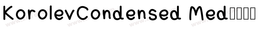 KorolevCondensed Med字体转换